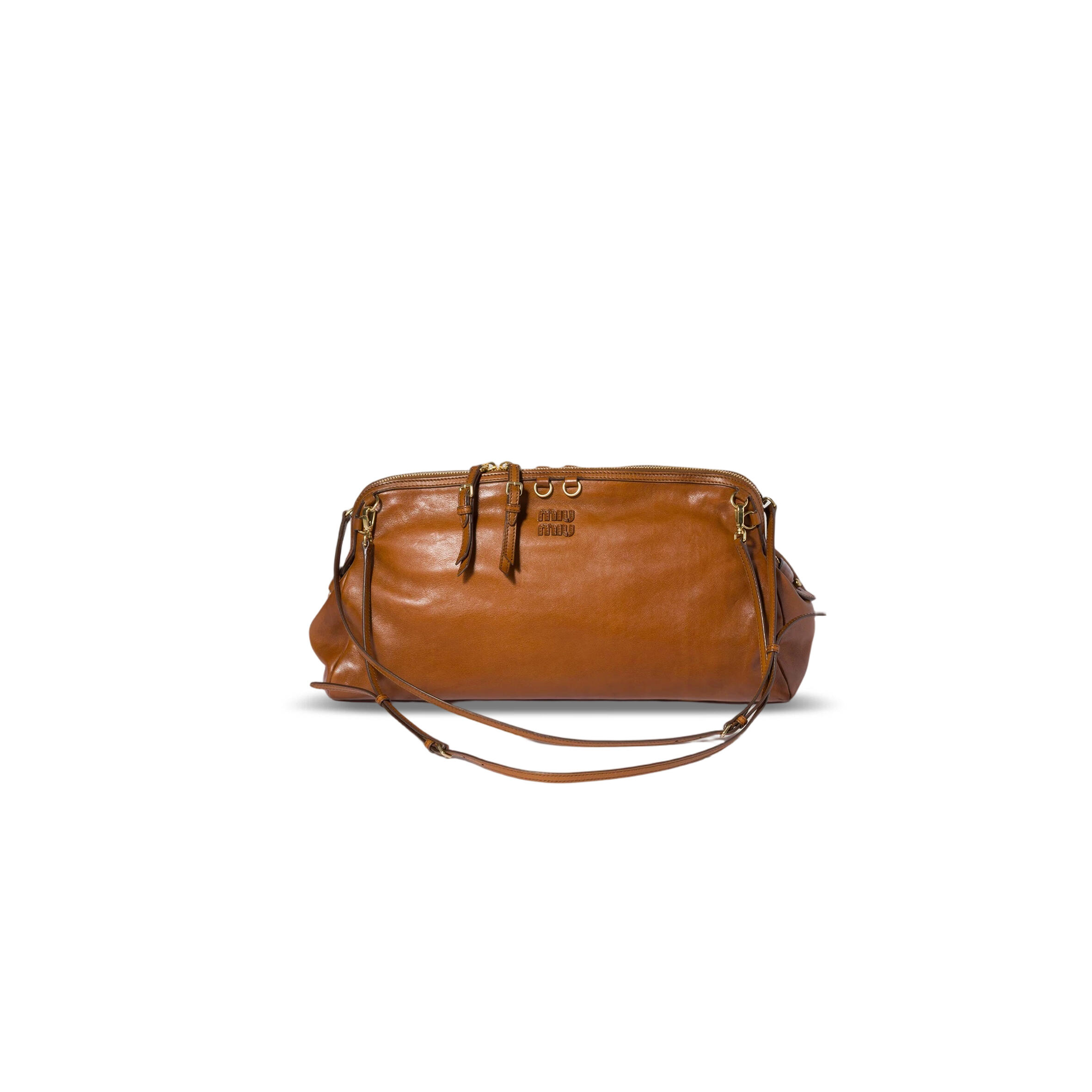 MIU MIU CAPRICE LEATHER CLUTCH 5BF133 (38*31*11cm)